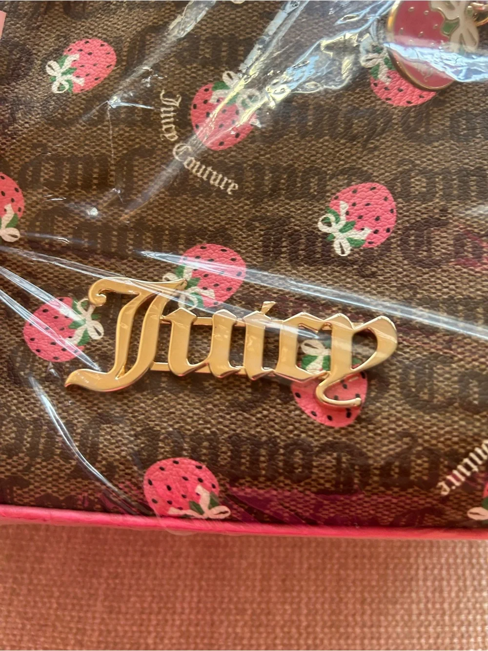 NWT JUICY COUTURE strawberry 🍓 small tote bag.